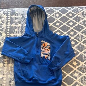 Nike Blue Kids Hoodie with Graphic Logo